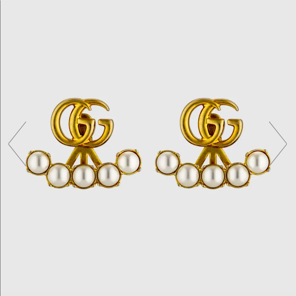 Gucci Pearl Double G earrings